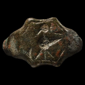 Western Asiatic Bronze Ring with Bird