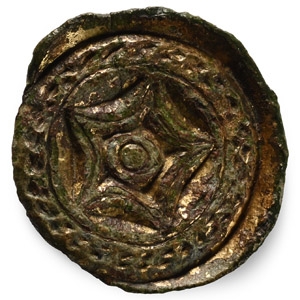 Anglo-Saxon Gilt Bronze Saucer Brooch