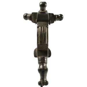 Anglo-Saxon Bronze Cruciform Brooch with Horse-Head Terminal