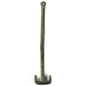Anglo-Saxon Bronze Miniature Girdle Hanger
