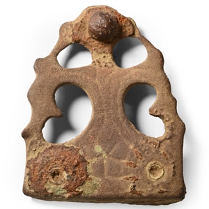 Anglo-Scandinavian Viking Bronze Stirrup Apex Mount