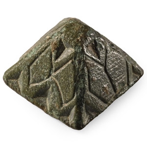 Anglo-Saxon Bronze Sword Scabbard Pyramid Mount