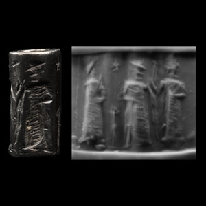 Old Babylonian Haematite Cylinder Seal