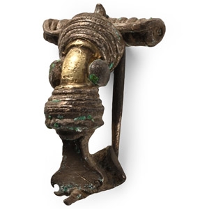 Roman Silver Gilt Bow Brooch