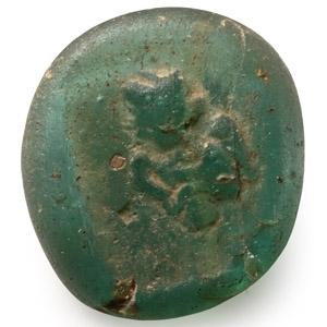 Roman Green Glass Weight