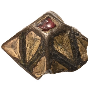 Anglo-Saxon Silvered Bronze Sword Scabbard Pyramid Mount