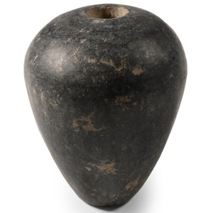 Western Asiatic Black Stone Macehead