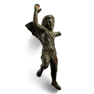Large Gallo-Roman Bronze Statuette of Cupid