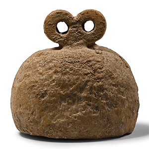 Sumerian Alabaster Eye Idol
