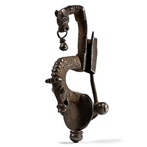 Dark Age Silver Boar Bow Brooch