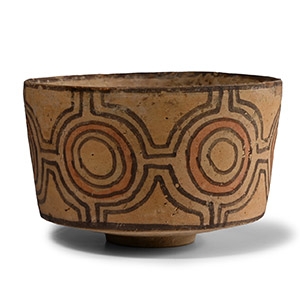 Indus Valley Terracotta Vessel with Geometric Designs
