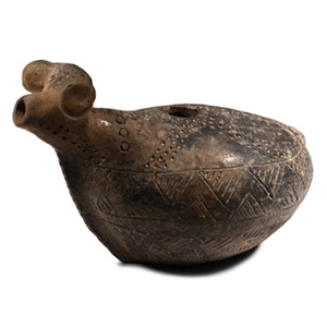 Anatolian Terracotta Ram Rhyton