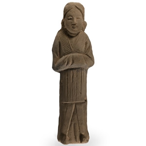 Chinese Wei Terracotta Female Attendant Figure