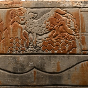 Chinese Ming Marble Panel with Horses