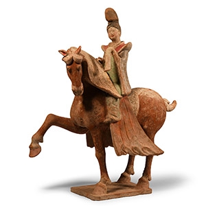 Chinese Tang Terracotta Riding Court Lady