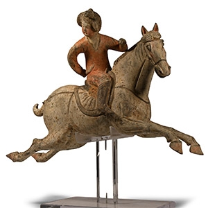 Chinese Tang Terracotta Polo Player
