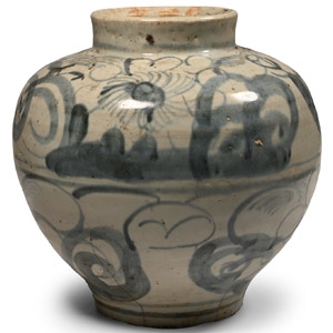 Chinese Yuan Glazed Blue and White Jar