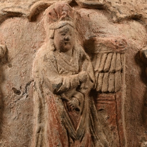 Chinese Song Terracotta Tile with Musician