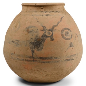 Indus Valley Terracotta Vessel with Zebus
