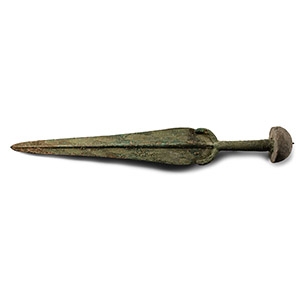 Western Asiatic Bronze Short Sword with Mushroom Pommel