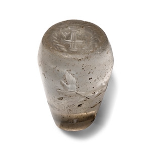 Byzantine Rock Crystal Pendant with Cross