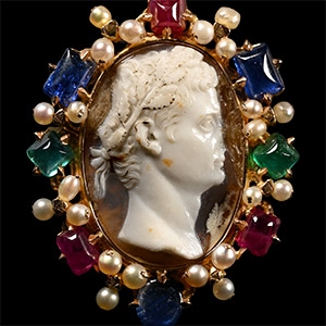 Roman Agate Cameo of Augustus