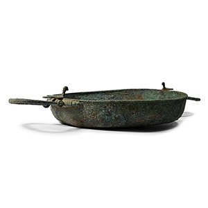 Greek Bronze Phiale with Handles