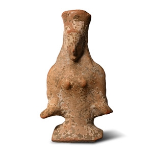 Greek Terracotta Antefix of a Goddess
