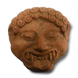 Greek Terracotta Gorgon Applique