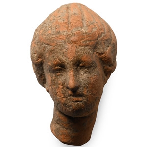 Greek Terracotta Head of a Female
