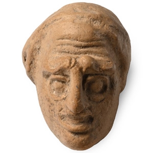 Greek Terracotta Head of an Actor