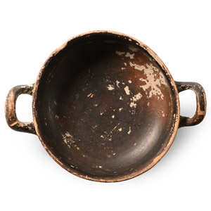 Greek Black-Glazed Skyphos