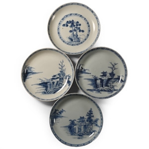 Nanking Cargo Shipwreck Glazed Blue and White Dish Collection