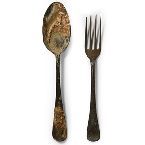Nuestra Senora de la Luz Shipwreck Spoon and Fork Set