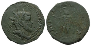 Postumus, Romano-Gallic Emperor AE Double Sestertius.