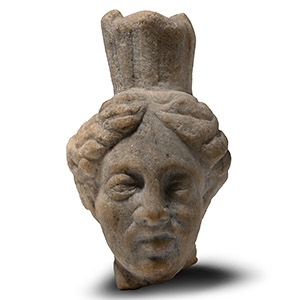 Roman Marble Head of Tyche
