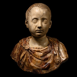 Roman Marble Portrait of a Boy as Worshipper of Isis
