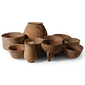 Indus Valley Painted Terracotta Vessel Collection