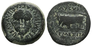 Augustus AE As of Emerita, Spain.
