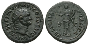 Vespasian AE Dupondius.