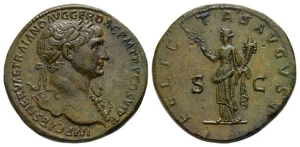 Trajan AE Sestertius.