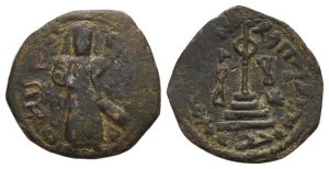 Arab-Byzantine, Umayyad Caliphate AE Fals.