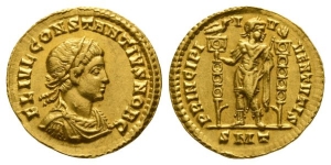 Constantius II, as Caesar AV Solidus.