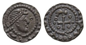 Anglo-Saxon. Primary Phase, Series BX/B VI Mule AR Sceattas.