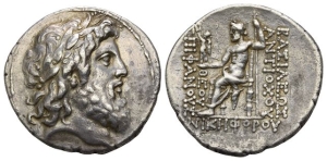 Seleukid Empire, Antiochos IV Epiphanes AR Tetradrachm.