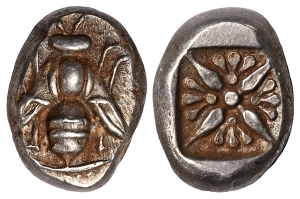 Ionia, Ephesos AR Hekte – Sixth Stater.