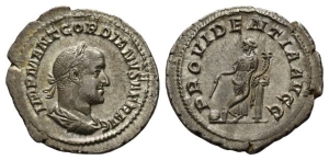 Gordian II AR Denarius.