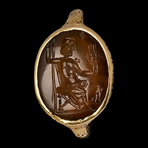 Stuart Period Gold Ring with Jupiter Gemstone