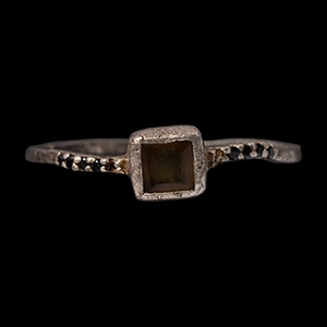 Post Medieval Silver Ring with Settings