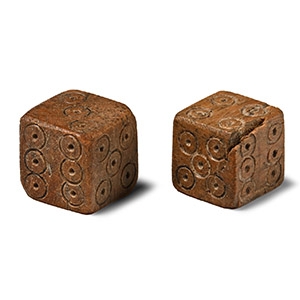 Roman Bone Dice Pair